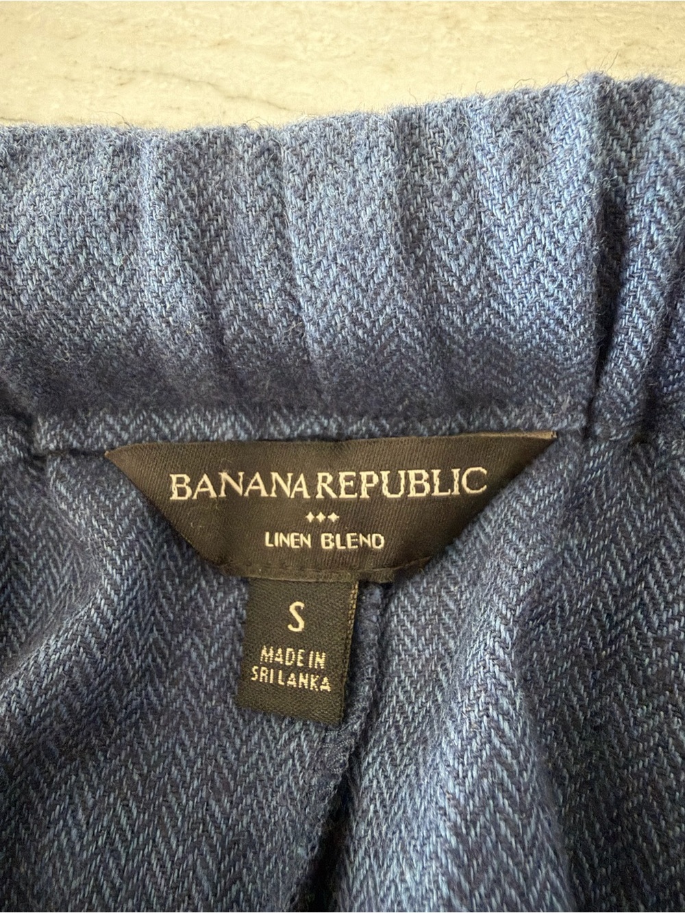 Banana Republic Blue Linen-Blend Blazer with High-Waist Shorts Set - Picture 10 of 11